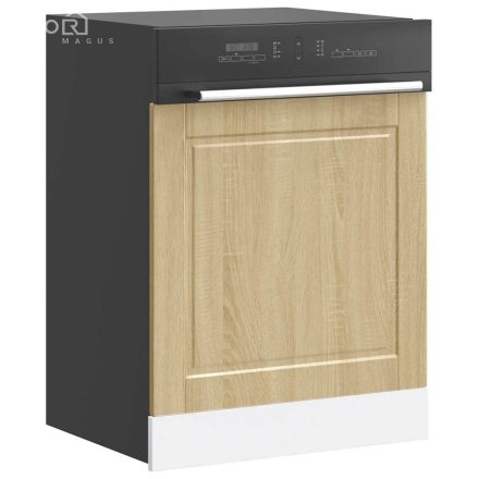 vidaXL mosogatógép panel Porto sonoma tölgy 60x1,5x67 cm mérnöki fa
