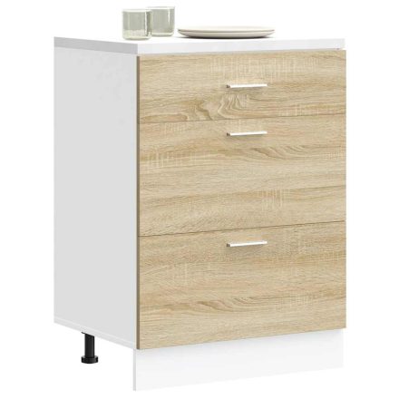 vidaXL “Lyon” konyhai alapszekrény Sonoma Oak Engineered Wood