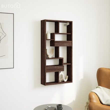 vidaXL barna tölgy színű szerelt fa fali szekrény 50 x 15 x 100 cm