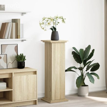 vidaXL sonoma tölgy szerelt fa bemutatóállvány tárolóval 31x30x90 cm
