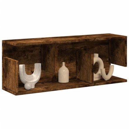 vidaXL füstös tölgy színű szerelt fa faliszekrény 80 x 20 x 30 cm