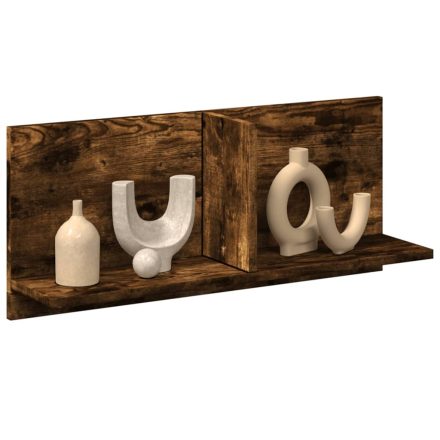 vidaXL füstös tölgy színű szerelt fa faliszekrény 70 x 16,5 x 30 cm