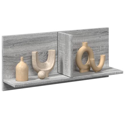 vidaXL szürke sonoma színű szerelt fa faliszekrény 70 x 16,5 x 30 cm
