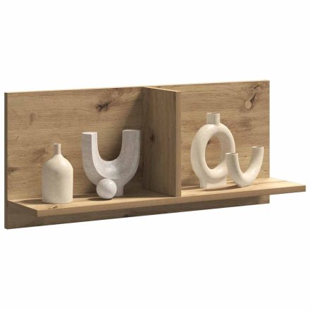 vidaXL kézműves tölgy színű szerelt fa faliszekrény 70 x 16,5 x 30 cm