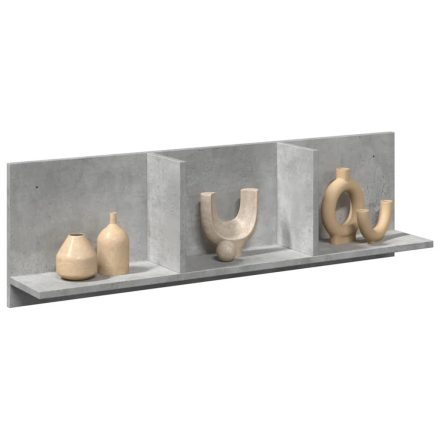 vidaXL betonszürke szerelt fa faliszekrény 100 x 16,5 x 30 cm