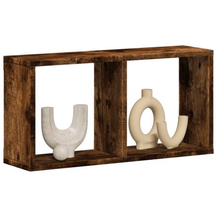 vidaXL füstös tölgy színű szerelt fa faliszekrény 60 x 16 x 30 cm