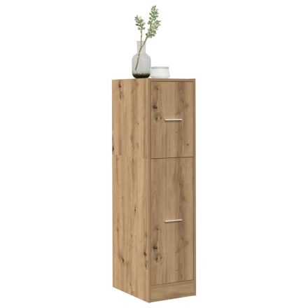 vidaXL kézműves tölgy színű szerelt fa patikaszekrény 30 x 41 x 118 cm