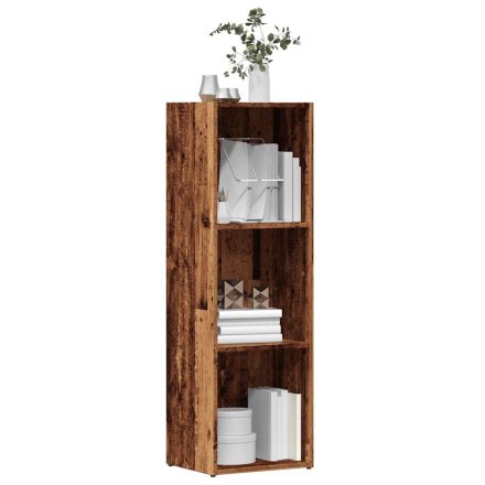 vidaXL antik fa színű szerelt fa könyvszekrény 36 x 30 x 114 cm