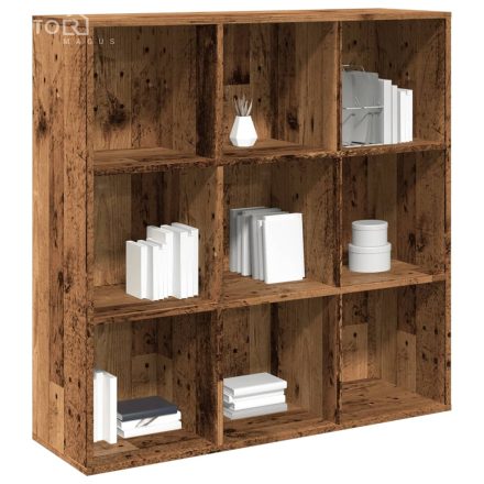 vidaXL antik fa színű könyvszekrény 98 x 29 x 97,5 cm