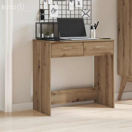 vidaXL kézműves tölgy színű szerelt fa íróasztal 80 x 40 x 75 cm