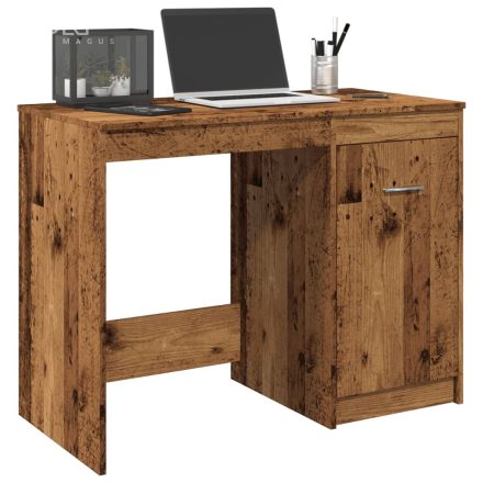 vidaXL antik fa színű szerelt fa íróasztal 100 x 50 x 76 cm