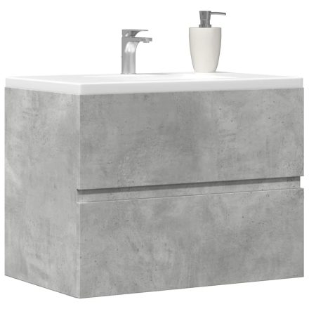 vidaXL betonszürke szerelt fa fürdőszobaszekrény 60 x 38,5 x 45 cm