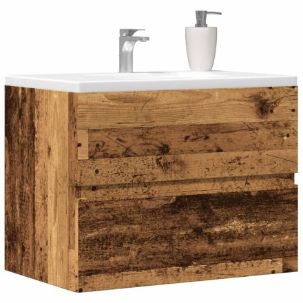 vidaXL antik fa színű szerelt fa fürdőszobaszekrény 60 x 38,5 x 45 cm