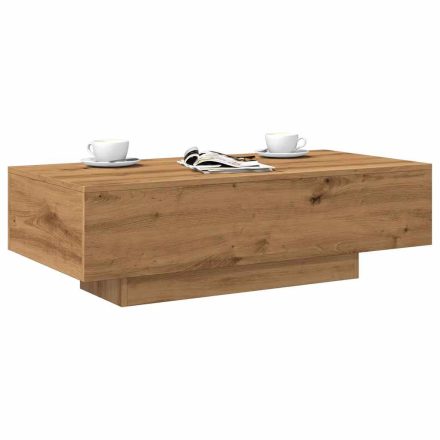 vidaXL kézműves tölgy színű szerelt fa dohányzóasztal 100x49,5x31 cm