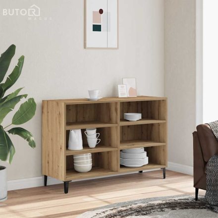 vidaXL kézműves tölgy színű szerelt fa tálalószekrény 103,5x35x70 cm