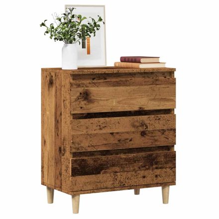vidaXL komód Régi fa 60x35x70 cm Gépelt fa