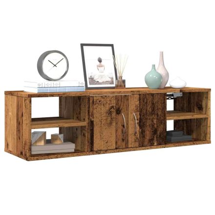 vidaXL antik fa színű szerelt fa faliszekrény 101x30x29 cm