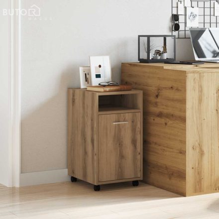 vidaXL szekrény kerekekkel Artisan tölgy Gépi úton előállított fa
