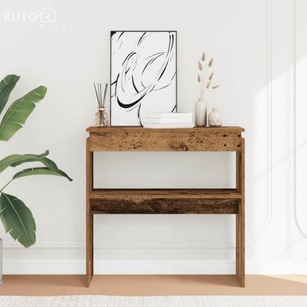 vidaXL szürke sonoma szerelt fa tálalóasztal 80 x 30 x 80 cm