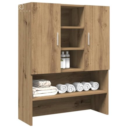 vidaXL kézműves tölgy színű mosógépszekrény 70,5 x 25,5 x 90 cm