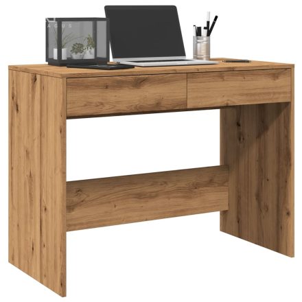 vidaXL kézműves tölgy színű szerelt fa íróasztal 101 x 50 x 76,5 cm