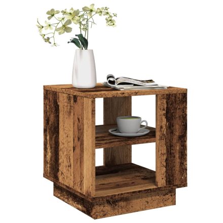 vidaXL antik fa színű szerelt fa dohányzóasztal 40 x 40 x 43 cm