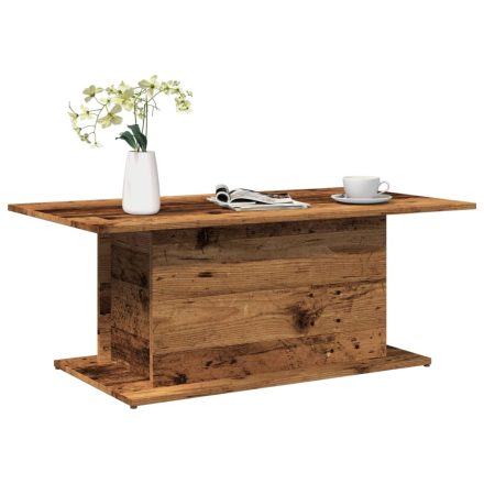 vidaXL antik fa színű szerelt fa dohányzóasztal 102 x 55,5 x 40 cm