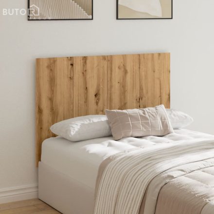 vidaXL kézműves tölgy színű szerelt fa ágyfejtámla 120x1,5x80 cm