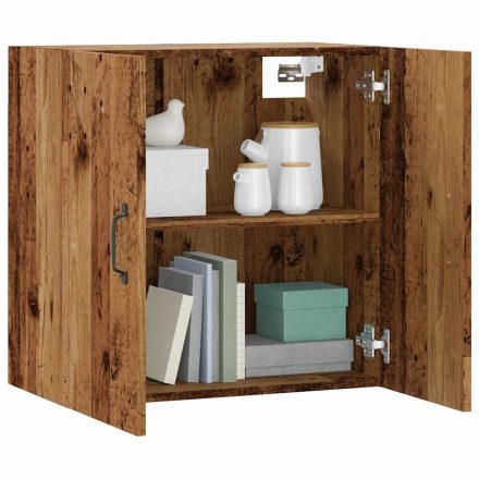 vidaXL antik fa színű szerelt fa faliszekrény 60 x 31 x 60 cm