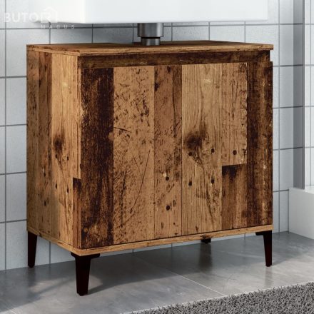 vidaXL antik fa színű szerelt fa mosdószekrény 58x33x60 cm