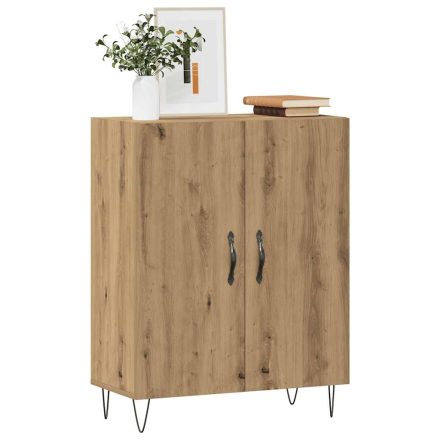 vidaXL kézműves tölgy színű szerelt fa tálalószekrény 69,5x34x90 cm