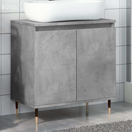 vidaXL betonszürke szerelt fa fürdőszobaszekrény 58x33x60 cm