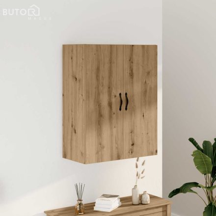 vidaXL kézműves tölgy színű szerelt fa fali szekrény 69,5 x 34 x 90 cm