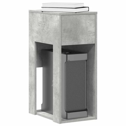 vidaXL számítógépes toronyállvány fiókkal betonszürke 30x44x74cm beton