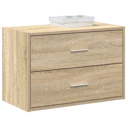 vidaXL szekrény 2 fiókkal Sonoma tölgy 60x31x40 cm gépi forgácsolt fa