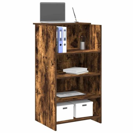 vidaXL recepciós pult füstös tölgy 55x50x103,5 cm szerelt fa
