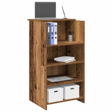 vidaXL recepciós pult antik fa 55x50x103,5 cm szerelt fa