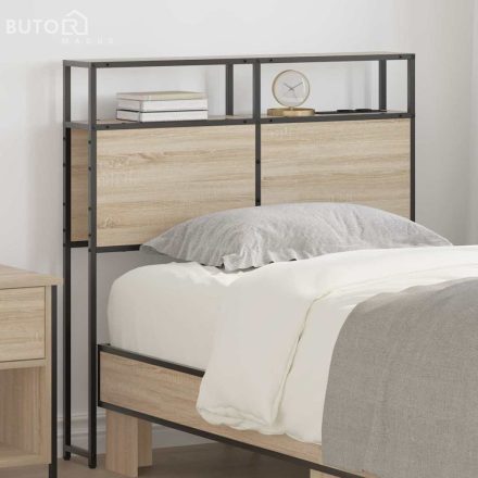 vidaXL Tároló fejtámla Falra szerelhető sonoma tölgy 75 cm Faanyag