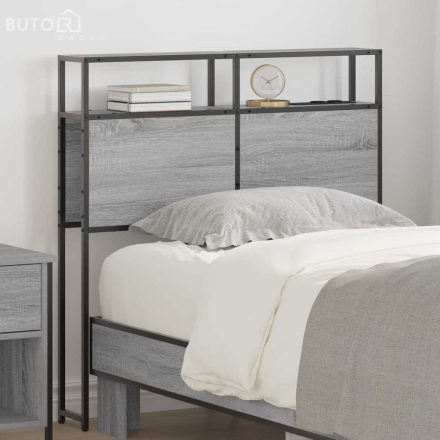 vidaXL Tároló fejtámla Falra szerelhető Szürke sonoma 75 cm Faanyag