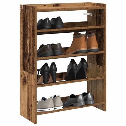 vidaXL antik fa szerelt fa cipőtartó 60x25x81 cm