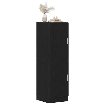 vidaXL fekete szerelt fa konyhaszekrény 38 x 41,5 x 131,5 cm