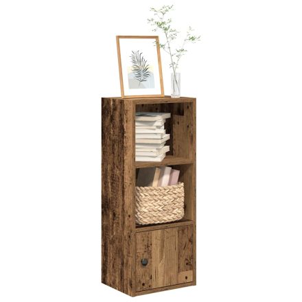 vidaXL antik fa színű szerelt fa könyvespolc 31x24x77 cm
