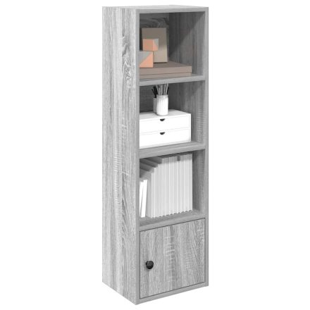 vidaXL szürke sonoma színű szerelt fa könyvespolc 31x24x102 cm