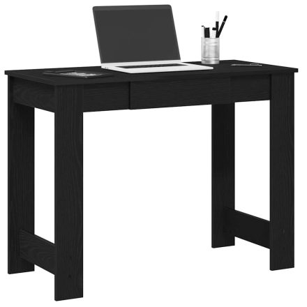 vidaXL fekete szerelt fa íróasztal 100x45x75 cm