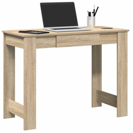 vidaXL sonoma tölgy színű szerelt fa íróasztal 100x45x75 cm