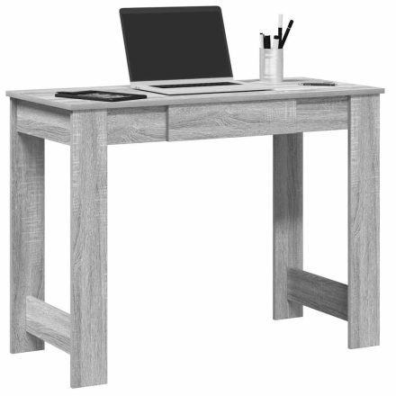 vidaXL szürke sonoma színű szerelt fa íróasztal 100x45x75 cm
