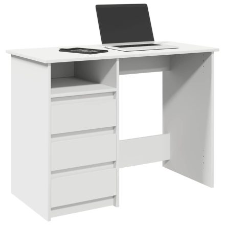vidaXL fehér szerelt fa íróasztal 102 x 50 x 75 cm