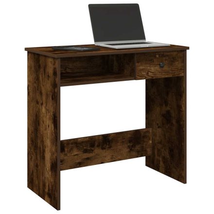 vidaXL füstös tölgy színű szerelt fa íróasztal 80 x 40 x 75 cm