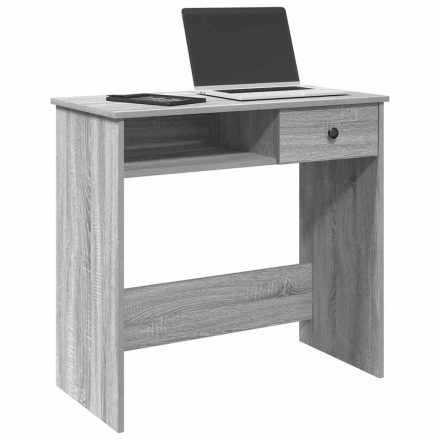 vidaXL szürke sonoma színű szerelt fa íróasztal 80x40x75 cm