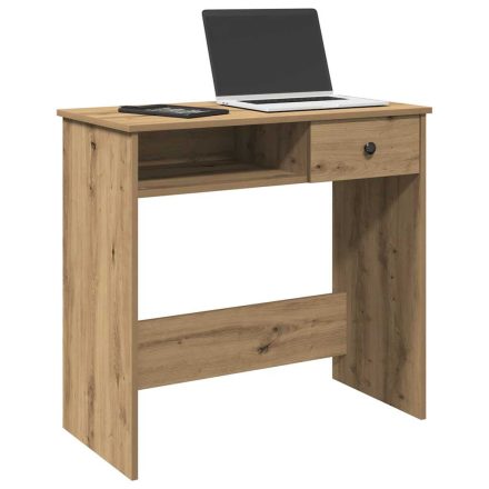 vidaXL kézműves tölgy színű szerelt fa íróasztal 80 x 40 x 75 cm